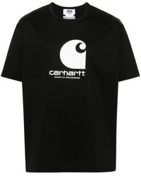 Junya Watanabe - X Carhartt Logo-print Cotton T-shirt - Men's - Cotton - Lyst