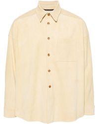 Marni - Button-up Suede Overshirt - Lyst