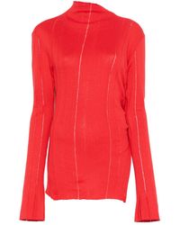 Jade Cropper - Slit-Detail Knitted Top - Lyst