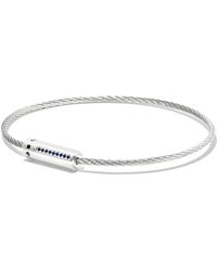 Le Gramme - Sterling Le 7g Polished Sapphire Cable Bracelet - Lyst