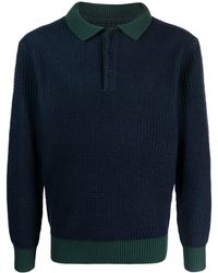 Beams Plus - Waffle-knit Wool Polo Shirt - Men's - Wool - Lyst