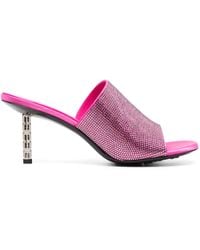 Givenchy - All Strass G Cube Mules - Lyst