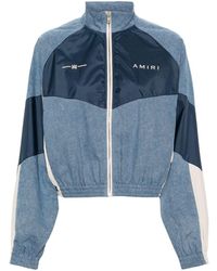 Amiri - Panelled Denim Bomber Jacket - Lyst