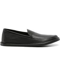 The Row - Cary Leather Loafers - Men's - Calf Leather/rubber - Lyst