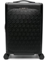 Ferragamo - Gancini Embossed Leather Suitcase - Men's - Calfskin/plastic/polyester - Lyst