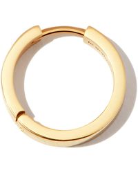 for Men Le Gramme 18k White Gold La 3.1g Polished Ribbon Hoop Earring in Silver Metallic Mens Jewellery Earrings and ear cuffs 