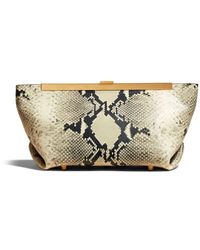 Khaite - Neutral Aimee Leather Clutch Bag - Women's - Calf Leather - Lyst