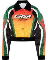 Casablancabrand - Casa Moto Sport Cropped Bomber Jacket - Lyst