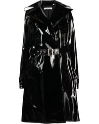 LAQUAN SMITH - High-shine Leather Coat - Lyst