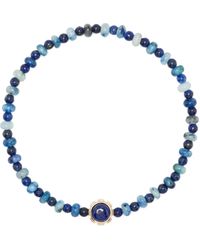 Luis Morais - 14k Yellow Rotary Gemstone Bracelet - Men's - 14kt /lapis Lazuli/turquoise - Lyst
