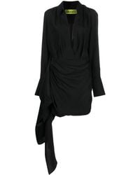 GAUGE81 - Gravia Draped Silk Mini Dress - Women's - Cupro/acetate/silk - Lyst