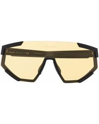 Prada - Visor-frame Acetate Sunglasses - Men's - Acetate - Lyst
