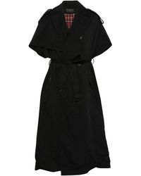 Balenciaga - Hooded Trench Coat - Lyst