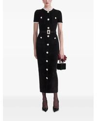Self-Portrait - Embellished Button Dress - Lyst