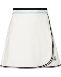 Moncler - Wrap Cotton Mini Skirt - Women's - Cotton - Lyst