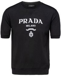Prada - Logo T-shirt - Lyst