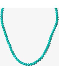 Mateo - 14k Yellow Turquoise Beaded Necklace - Lyst