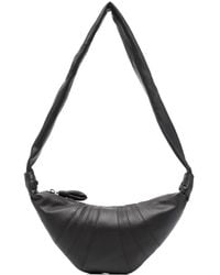 Lemaire - Croissant Small Leather Shoulder Bag - Unisex - Grained Leather/cotton - Lyst