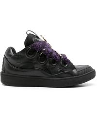 Lanvin - X Future Curb 3.0 Leather Sneakers - Lyst