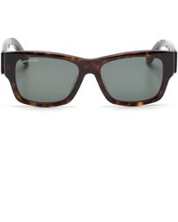 Balenciaga - Square-frame Logo-print Sunglasses - Lyst