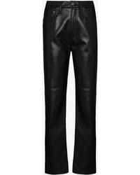 Agolde - '90s Pinch Waist Leather Trousers - Women's - Recycled Leather/polyester/polyurethane/viscose - Lyst