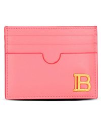 Balmain - Leather B-buzz Card Holder - Lyst