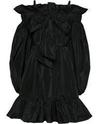 Patou - Ruffled Cold-shoulder Mini Dress - Women's - Polyester - Lyst