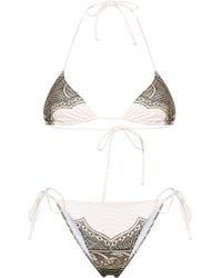 Jean Paul Gaultier - Neutral Cartouche-print Bikini - Lyst