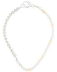 Hatton Labs - X Botter Sterling Pearl And Crystal Necklace - Men's - Sterling - Lyst