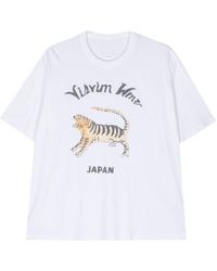 Visvim - Logo-Print Drop-Shoulder T-Shirt - Lyst