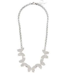 Blumarine - Crystal-embellished Butterfly-charms Necklace - Lyst