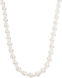 Hatton Labs Sterling Pebbles Pearl Necklace - Metallic