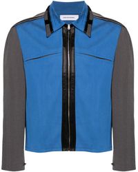 Kiko Kostadinov - Ugo Panelled Shirt Jacket - Men's - Tm/wool/polyester/elastanecottoncottonviscose - Lyst