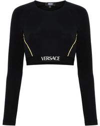 Versace - Sports Top With Logo Band - Lyst