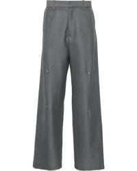 HELIOT EMIL - Radial Tailored Trousers - Men's - Mohair/acetate/wool/viscose - Lyst