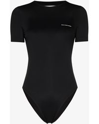 Balenciaga Open Back Swimsuit - Black
