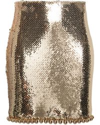 Rabanne - Sequin Embellished Mini Skirt - Women's - Cupro/polyamide/polyester/spandex/elastanepolyamide - Lyst
