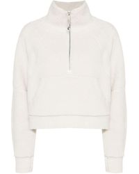 lululemon - Neutral Scuba Half-zip Fleece Sweatshirt - Women's - Polyester/recycled Polyester/cotton - M - Lyst