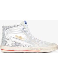 Golden Goose - Slide High Top Leather Sneakers - Lyst