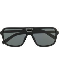 Dolce & Gabbana - Pilot-frame Tinted Sunglasses - Lyst