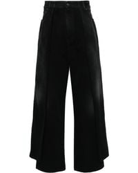 Balenciaga - Pleat-detailed Wide-leg Jeans - Lyst