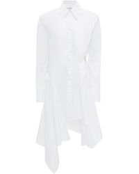 JW Anderson - Desconstructed Cotton Shirtdress - Lyst