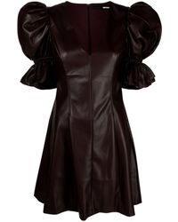ROTATE BIRGER CHRISTENSEN - Puff Sleeve Mini Dress - Women's - Polyester/recycled Polyester/polyurethane/spandex/elastane - Lyst