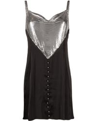 Rabanne - Chainmail Slip Dress - Women's - Aluminium/polyester - Lyst