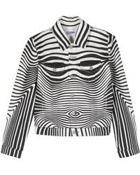 Jean Paul Gaultier - And Black Body Morphing Denim Jacket - Lyst