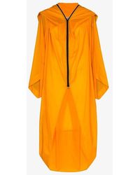 Issey Miyake Orange Air Long Floor-length Cape