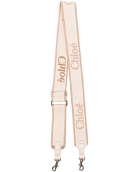 Chloé - Neutral Logo-embroidered Adjustable Strap - Lyst