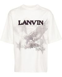 Lanvin - X Future Eagle-print Cotton T-shirt - Unisex - Polyester/viscose/cotton - Lyst