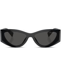 Miu Miu - Cat-eye Frame Tinted-lenses Sunglasses - Women's - Acetate - Lyst
