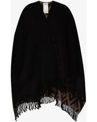 Fendi - Ff Logo Reversible Cape - Lyst